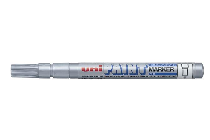 Lakkmarker, 0,8-1,2 mm, UNI PX-21, ezüst