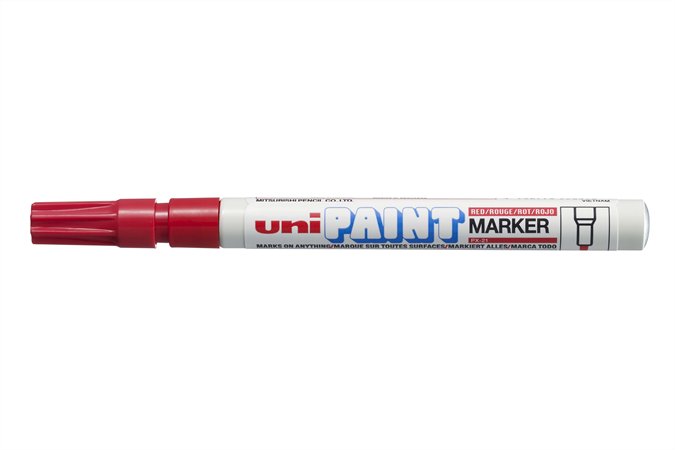 Lakkmarker, 0,8-1,2 mm, UNI PX-21, piros