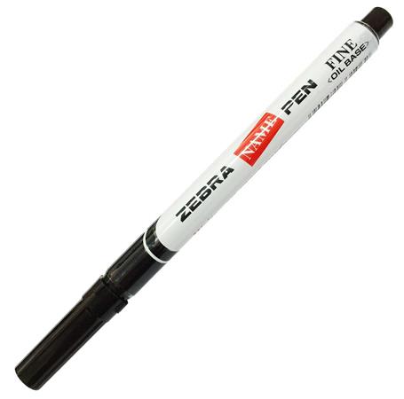 Alkoholos marker, 1,5 mm, kúpos, ZEBRA Name Pen Fine, fekete