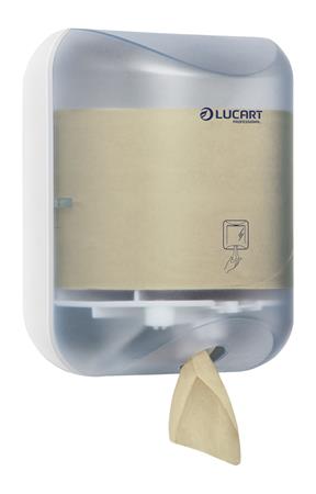 Törlőkendő- és toalettpapír adagoló, 20x19x26 cm, LUCART L-One mini
