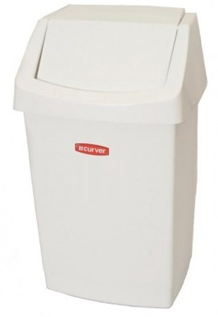 Billenős szemetes, 25 l, CURVER Click-It, fehér