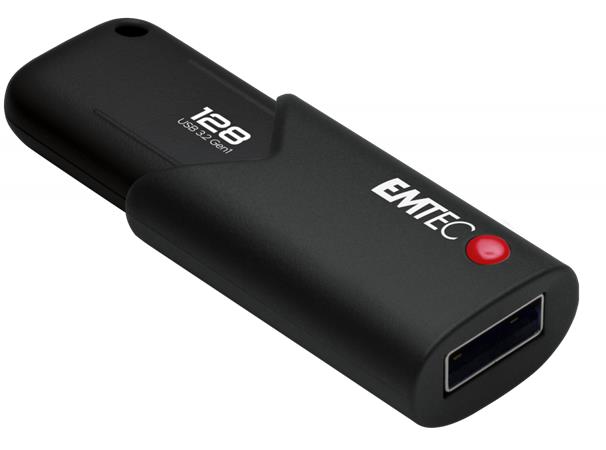 Pendrive, 128GB, USB 3.2, titkosított, EMTEC B120 Click Secure