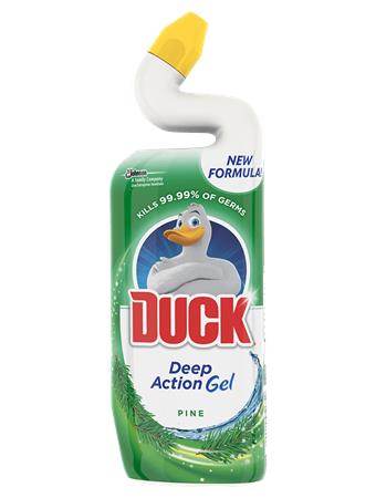 WC-tisztítógél, 750 ml, DUCK Deep Action Gel, fenyő illat