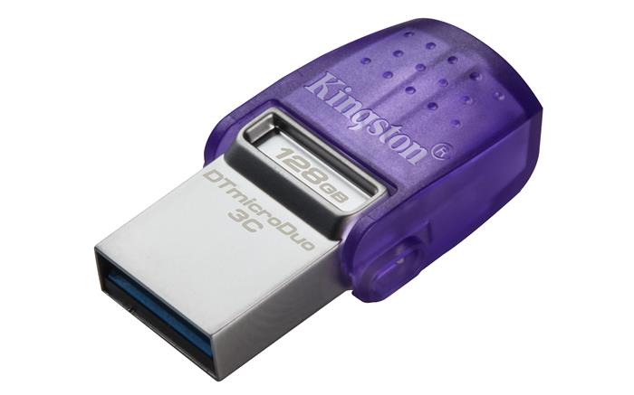 Pendrive, 128GB, USB 3.2, USB/USB-C, KINGSTON DT MicroDuo 3C