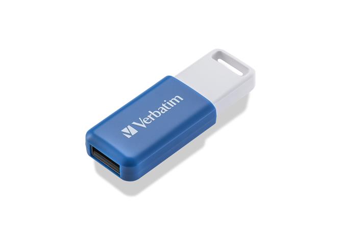 Pendrive, 64GB, USB 2.0, VERBATIM Databar, kék