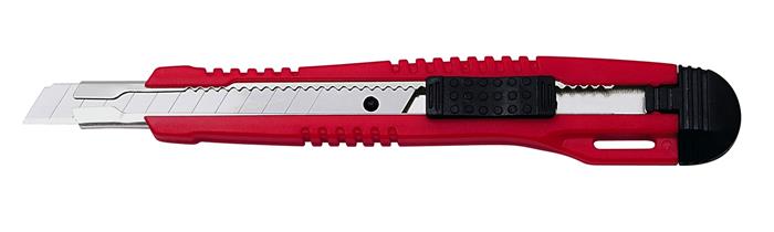 Univerzális kés, 9 mm, WEDO, Standard piros
