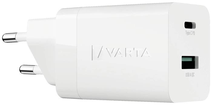 Hálózati töltő, 1xUSB, 1x USB-C kimenet, 38W, VARTA Speed