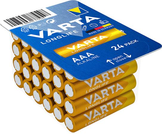 Elem, AAA mikro, 24 db, VARTA Longlife