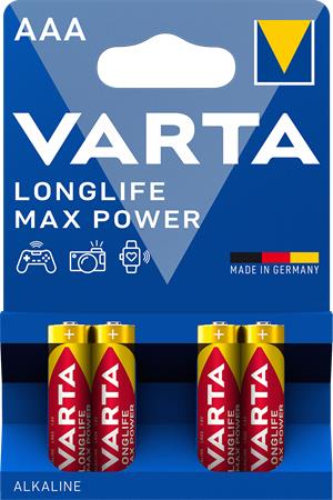 Elem, AAA mikro, 4 db, VARTA Longlife Max Power