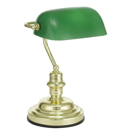 Asztali lámpa, 60 W, EGLO Banker, zöld