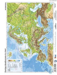 Tanulói munkalap, A4, STIEFEL Európa közigazgatása / Európa domborzata