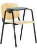 1120 LN Maxi-TA tárgyalószék | fa ülő- és hátlap | műanyag asztalka | fekete acélváz