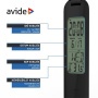 Asztali lámpa, LED, 4W, AVIDE Calendar, fekete
