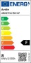 LED izzó, E27, gömb, A60, 8W, 806lm, 6400K, AVIDE