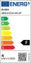 LED izzó, GU10 spot, 4W, 345lm, 6400K, AVIDE