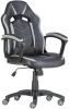 Avondale II gamer szék | műbőr borítás | műanyag lábkereszt | design görgők | fekete-szürke