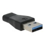 Adapter, USB-A apa/USB-C anya, AVAX AD601 Connect+, fekete