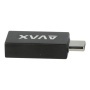 Adapter, USB-A anya/USB-C apa, AVAX AD602 Connect+, fekete
