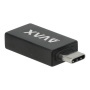 Adapter, USB-A anya/USB-C apa, AVAX AD602 Connect+, fekete