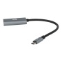 Adapter, USB-C/HDMI, AVAX AD603, fekete-alumínium