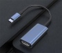 Adapter, USB-C/HDMI, AVAX AD603, fekete-alumínium