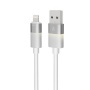 Töltőkábel, USB-A - lightning (Apple), 1 m, AVAX CB310 Glowy, fehér