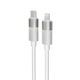 Töltőkábel, USB-A - lightning (Apple), 27W, 1 m, AVAX CB314 Glowy, fehér