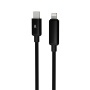Töltőkábel, USB-C - lightning (Apple), 27W, 1 m, AVAX CB651 Pulsey, szürke