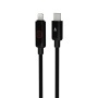 Töltőkábel, USB-C - lightning (Apple), 27W, 1 m, AVAX 'CB651 Pulsey', szürke