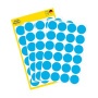 Etikett, 18 mm, kör, AVERY ZWECKFORM, kék, 96 etikett/csomag