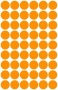 Etikett, 12 mm, kör, AVERY ZWECKFORM, neon narancs, 270 etikett/csomag