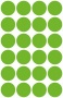 Etikett, 18 mm, kör, eltávolítható, AVERY ZWECKFORM, fűzöld, 96 etikett/csomag