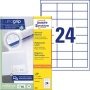 Etikett, univerzális, 64,6x33,8 mm, AVERY ZWECKFORM, 2400 etikett/csomag