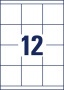 Etikett, univerzális, 70x67,7 mm, AVERY ZWECKFORM, 1200 etikett/csomag