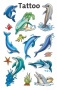 Matrica, tetoválás, 1 ív, 76x120 mm, AVERY ZWECKFORM, Z-Design No.56439, delfinek tengeri csillagokkal