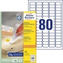 Etikett, univerzális, eltávolítható, 35,6x16,9 mm, AVERY ZWECKFORM, 8000 etikett/csomag