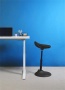 Ülő/álló szék, ergonomikus, ALBA Flexy, fekete