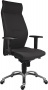 Főnöki szék, magas háttámlával, szövet, alumínium láb., 24 h,'1824 Lei', fekete
