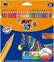 Színes ceruza készlet, BIC KIDS 'Evolution Stripes', 24 különböző szín