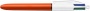 Golyóstoll, 0,3 mm, nyomógombos, négyszínű, BIC 4 Colours Fine
