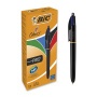 Golyóstoll, 0,32 mm, nyomógombos, négyszínű, BIC '4 Colours Pro'