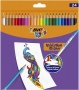 Színes ceruza készlet, BIC 'Evolution Illusion', 24 különböző szín