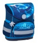 Iskolatáska, mágneszárral, BELMIL Compact Racing Blue Neon, versenyautó