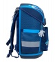 Iskolatáska, mágneszárral, BELMIL Compact Racing Blue Neon, versenyautó