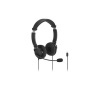 Fejhallgató, mikrofon, USB-C, KENSINGTON 'Classic EQ', fekete