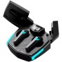 Fülhallgató, vezeték nélküli, Bluetooth 5.3, gaming, CANYON DoubleBee GTWS-2, fekete