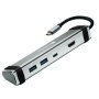 USB elosztó-HUB/dokkoló, USB-C/USB 3.0/HDMI, CANYON 'DS-3'