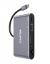 USB elosztó-HUB, USB-C/USB 3.0/HDMI/VGA/Ethernet/audio, CANYON 'DS-14'