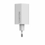 Hálózati töltő, 1xUSB-A, 2xUSB-C, 65W, CANYON Hexagon 65, fehér