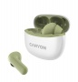 Fülhallgató, TWS vezeték nélküli, Bluetooth 5.3, CANYON TWS-5, zöld